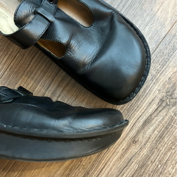 Alegria Black Leather Mules | 42 - Picture 3 of 8